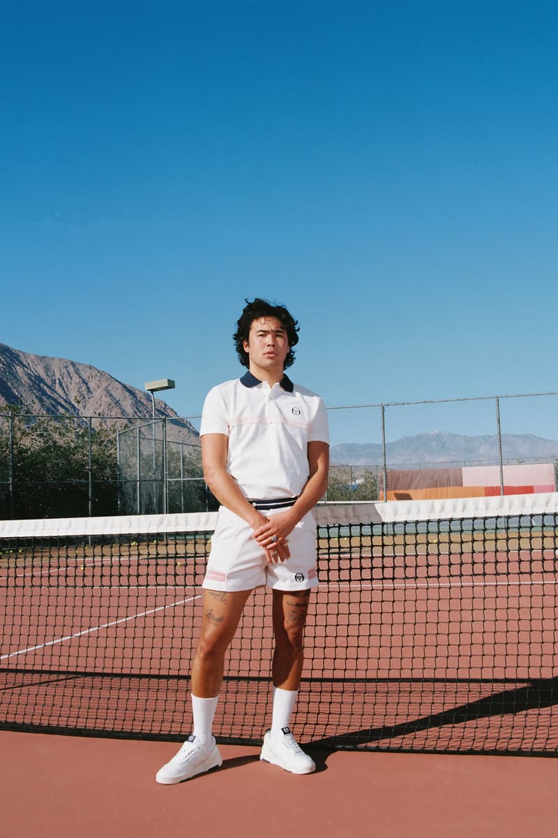 Sergio Tacchini SS23 Takes Angus Cloud and Nico Hiraga to the Tennis Court