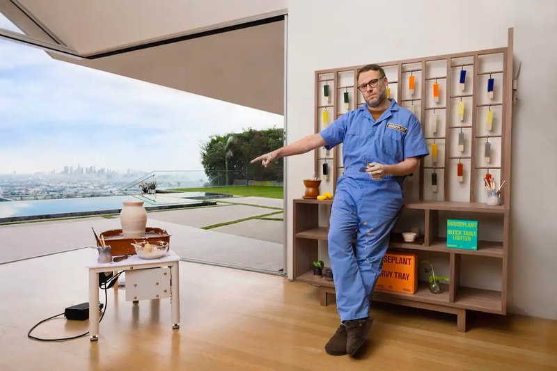 You Can Now Spend a Night Making Pottery With Seth Rogen on Airbnb $42 usd houseplant record weed stoner life los angeles california ceramics