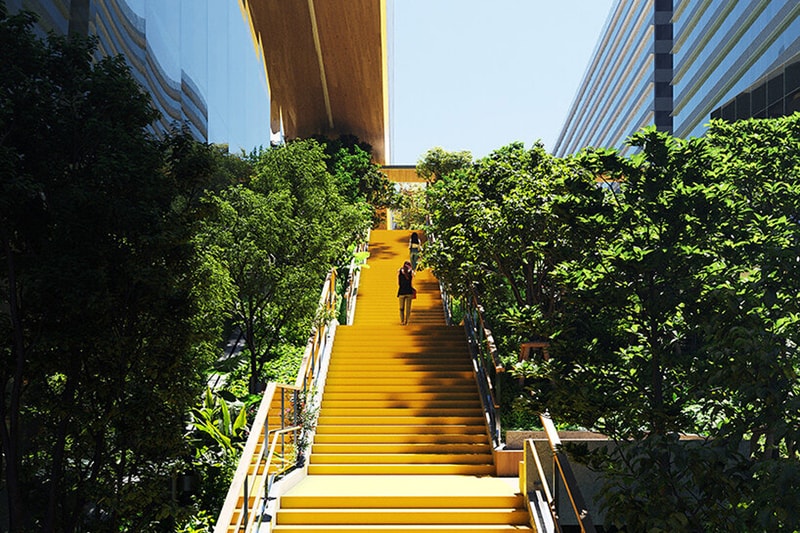 Snohetta Innovation hub urban garden reimagining bangkok Cloud 11 south sukhumvit Bangkok cybertech district greenery 