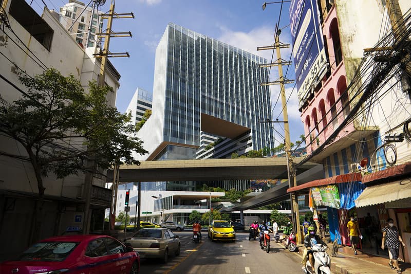 Snohetta Innovation hub urban garden reimagining bangkok Cloud 11 south sukhumvit Bangkok cybertech district greenery 