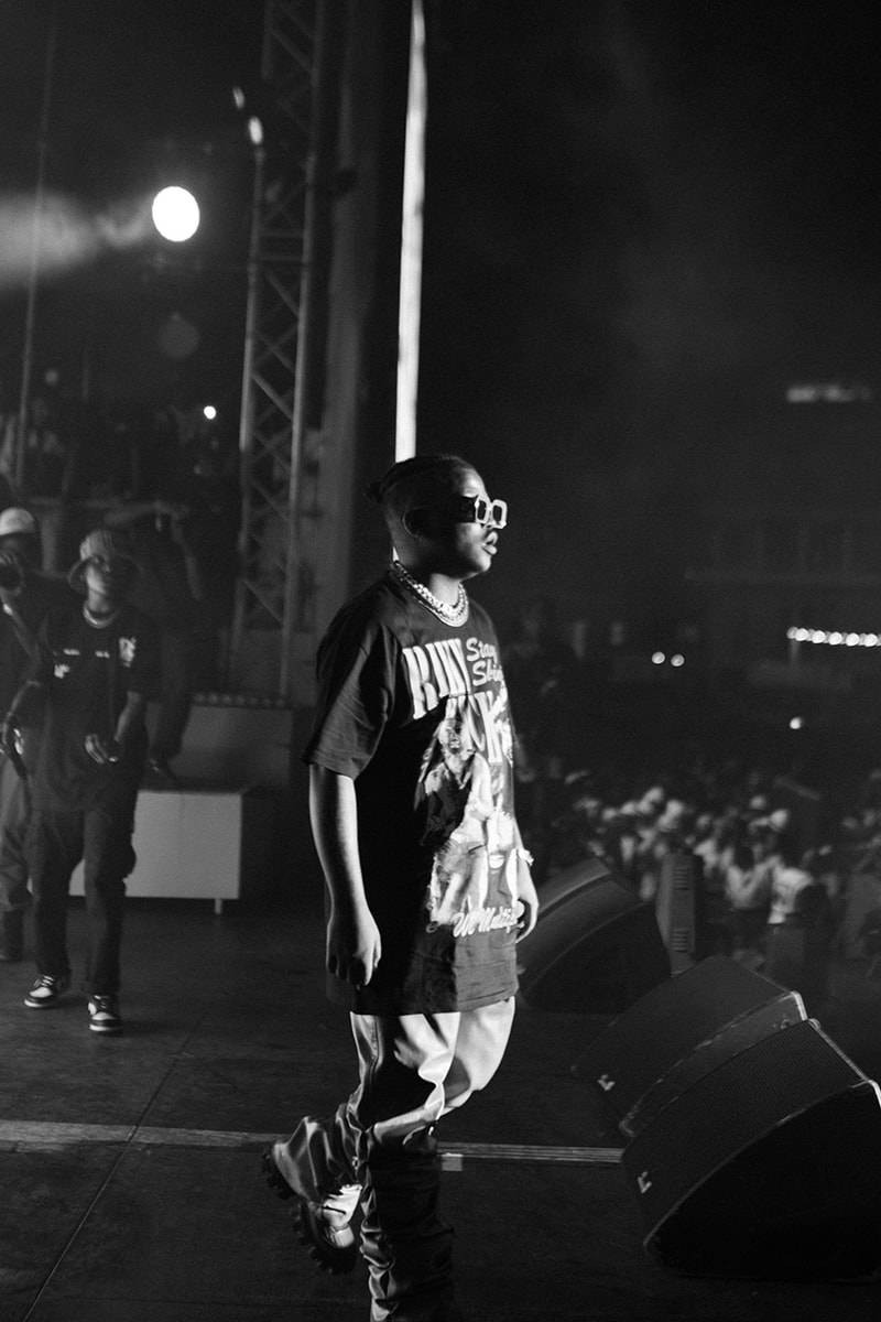 spotify south africa hip-hop cottonfest mzansi raps playlist installation in black and white billboards 