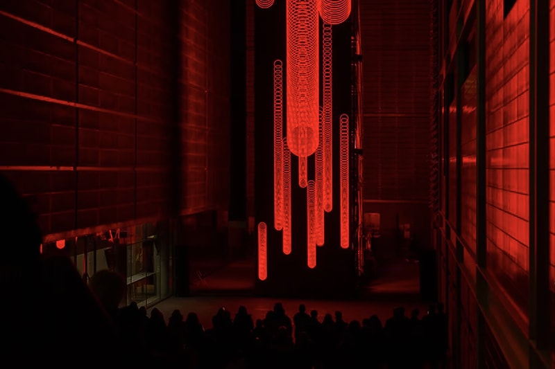 SpY MONOLITH Installation Explores Our Relationship With Screens mobile red barcelona llum bcn festival stanley kubrick 2001 a space odyssey  