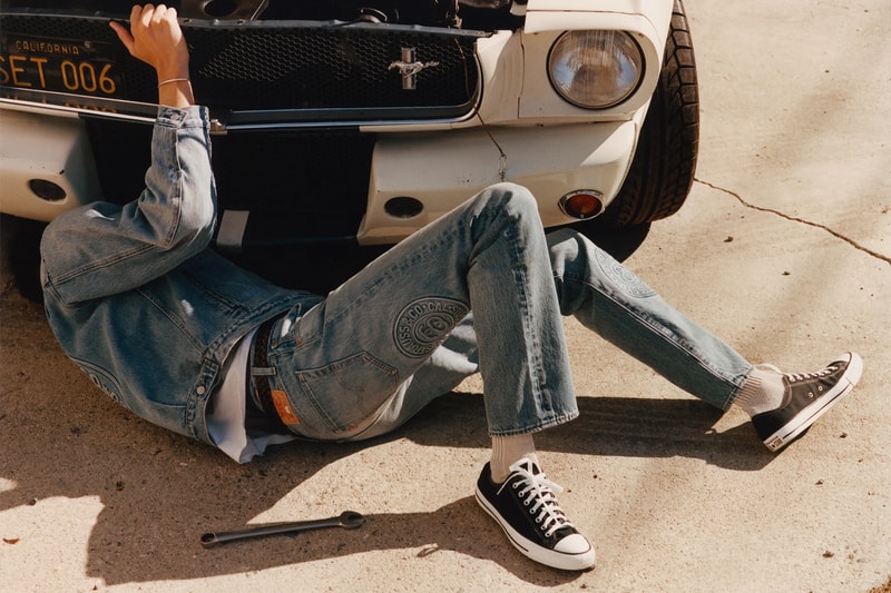 Closer Look at Upcoming Stüssy x Levi's Denim Collaboration capsule frank lebon jeans jacket 