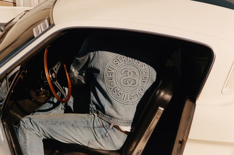 Closer Look at Upcoming Stüssy x Levi's Denim Collaboration capsule frank lebon jeans jacket 