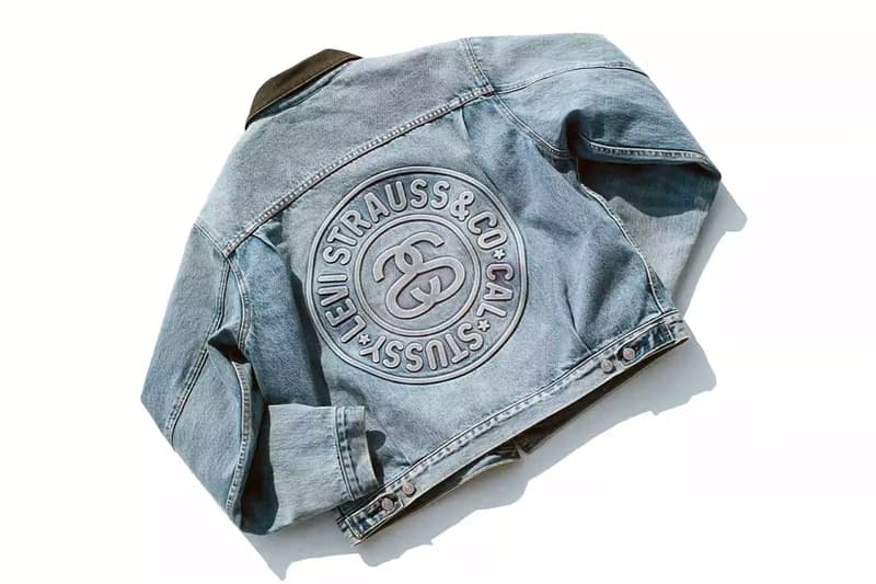 Closer Look at Upcoming Stüssy x Levi's Denim Collaboration capsule frank lebon jeans jacket 