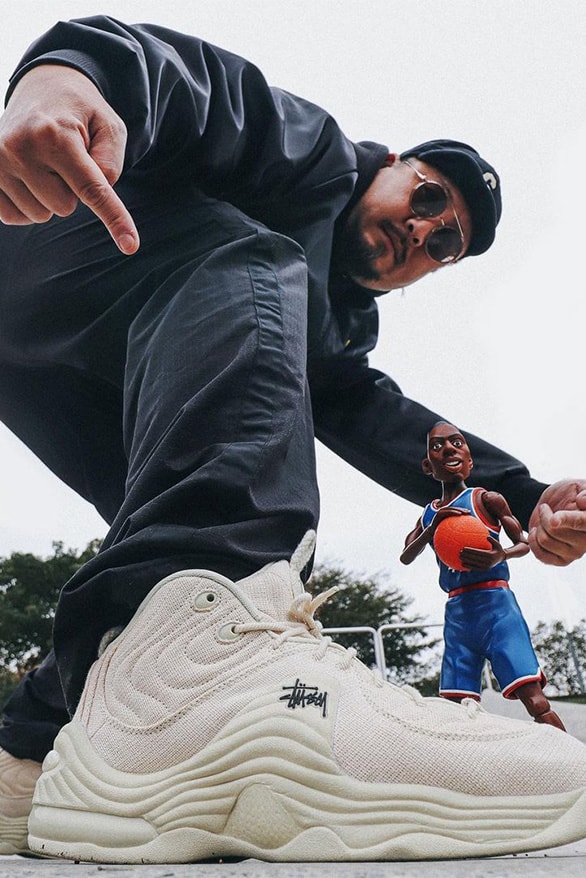 Stüssy Nike Air Penny 2 Fossil Release Information details colorway collaboration footwear sneakers hype