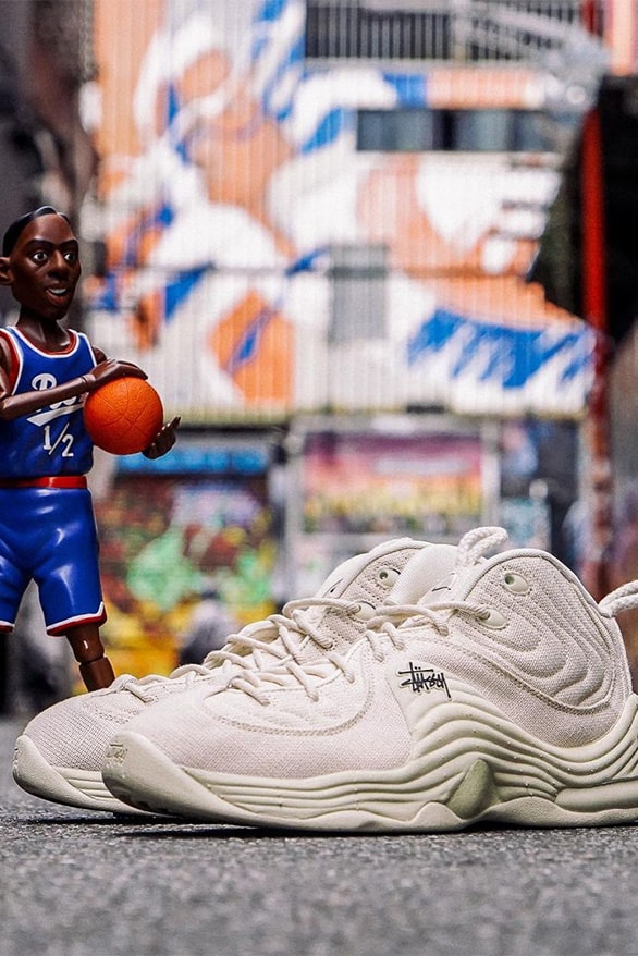 Stüssy Nike Air Penny 2 Fossil Release Information details colorway collaboration footwear sneakers hype