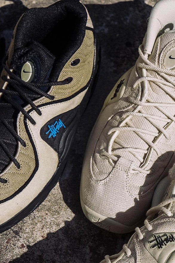 Stüssy Nike Air Penny 2 Fossil Release Information details colorway collaboration footwear sneakers hype