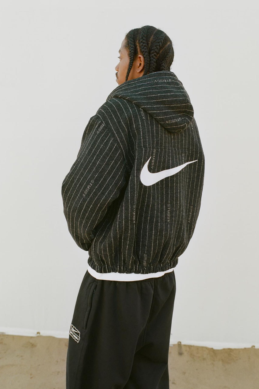 Nike Nike x Stüssy Full-Zip Fleece Hoodie BLACK/WHITE