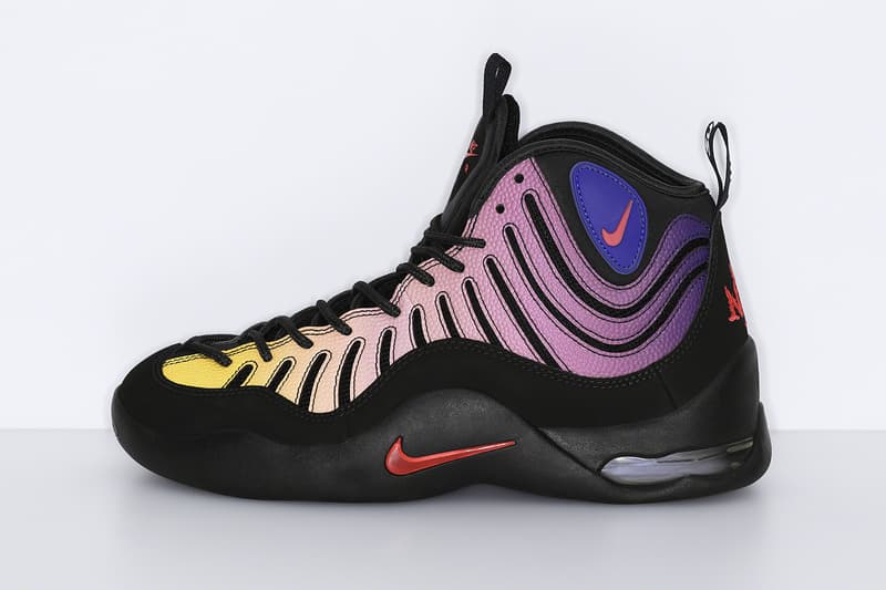 Supreme Nike Air Bakin Spring 2023 Collaboration Release Info DX3292-001 DX3292-100 Date Buy Price Black Speed Red Multi Color White Amarillo