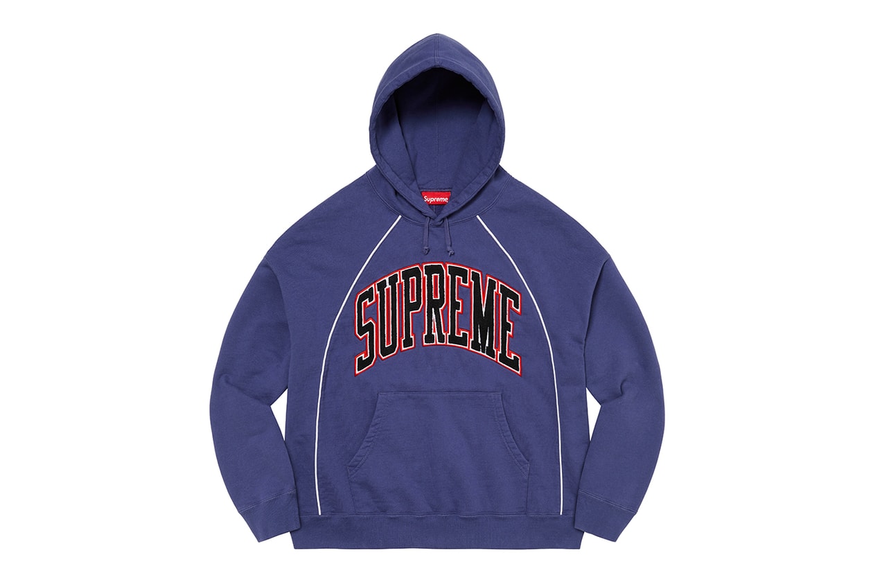 Shop Supreme 2018 SS Supreme Studded Arc Logo Leather Jacket Biker