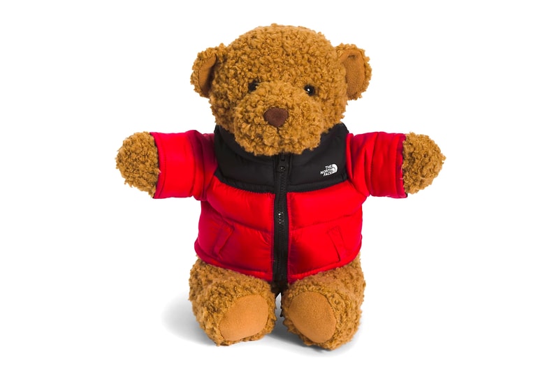 The North Face Nuptse Bear Blue Red jacket teddy brown release info date price 