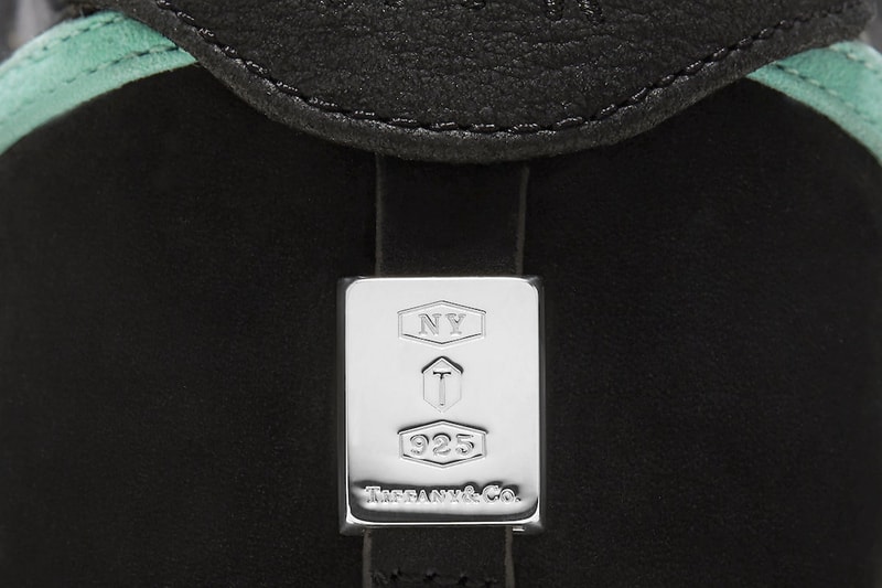 Tiffany and Co Nike Air Force 1 Low  black leather suede teal laces sterling silver 400 usd dz1382 001 release info date price  