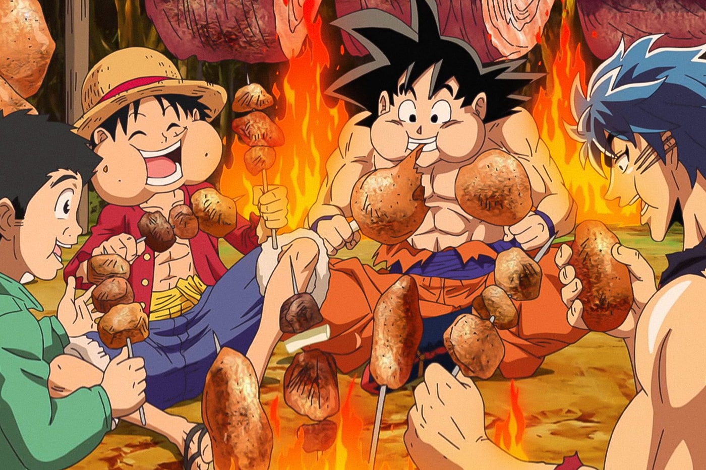 Toonami One Piece Dragon Ball Z Toriko Anime Crossover Airing Info Date Adult Swim 