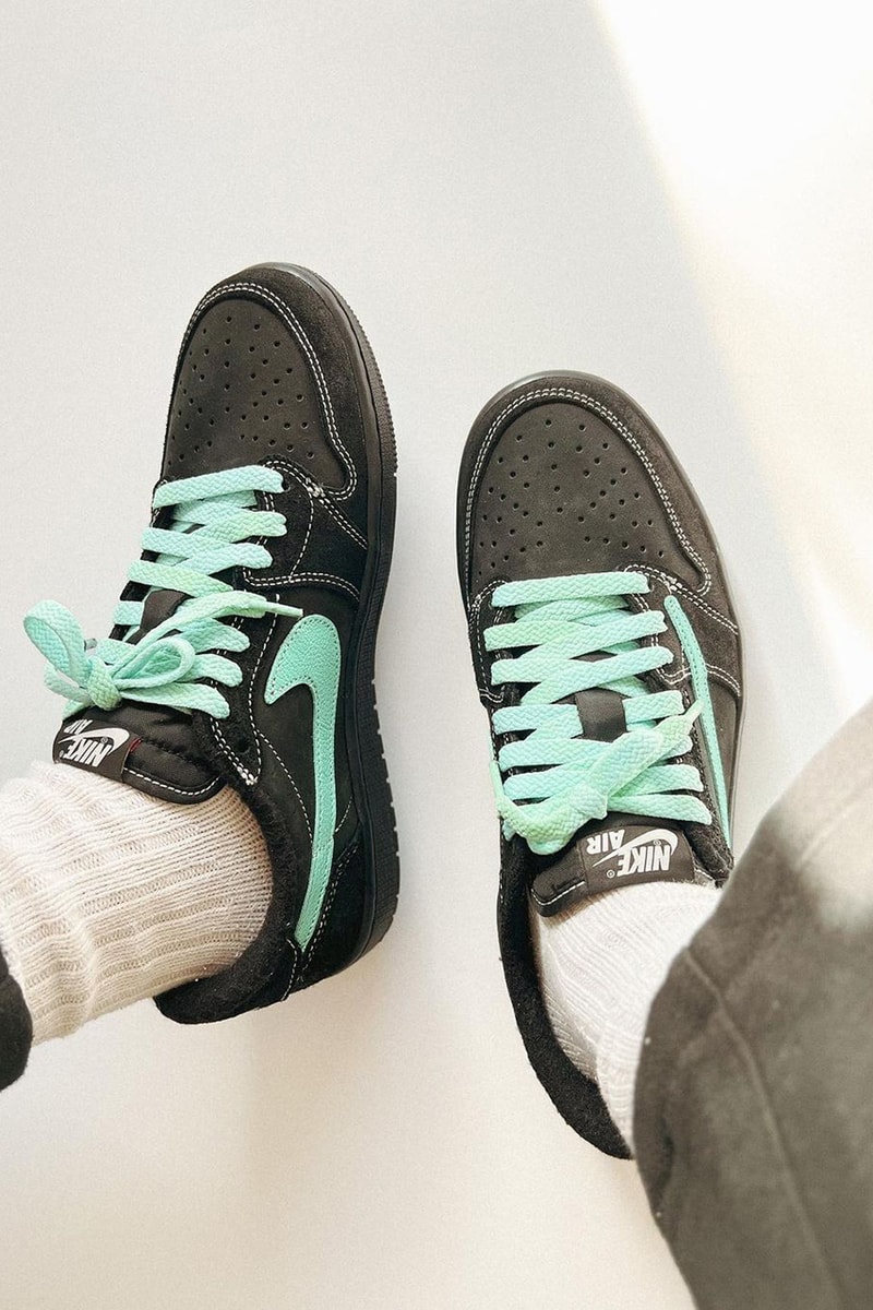 Travis Scott Air Jordan 1 Low Tiffany Phantom Custom info pics pictures photos chefhuyle huy le lechef studio