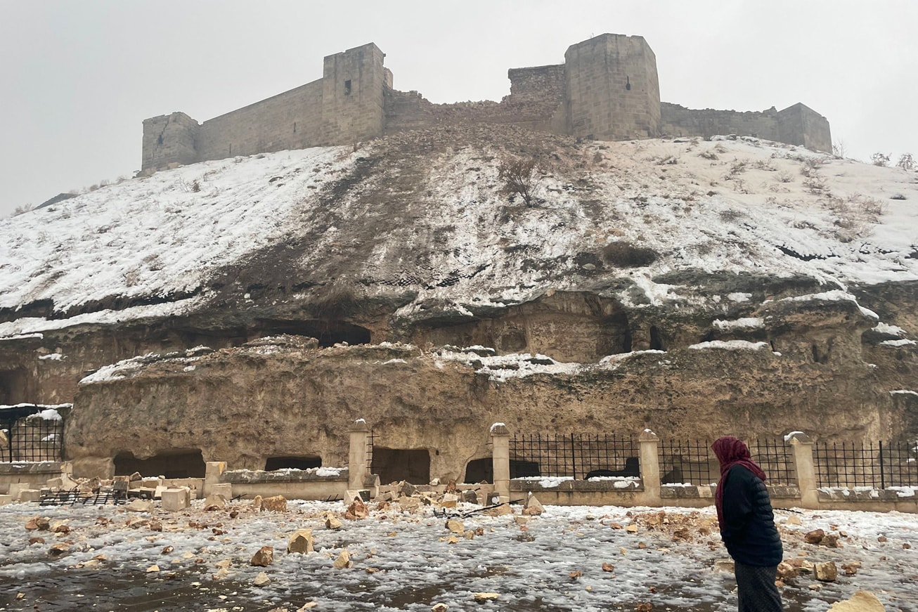 Gaziantep Castle Destroyed Turkey Syria Earthquake