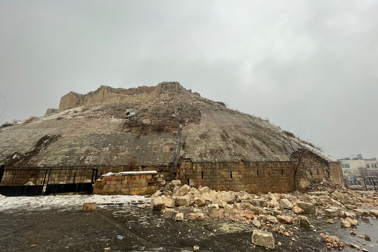 Gaziantep Castle Destroyed Turkey Syria Earthquake