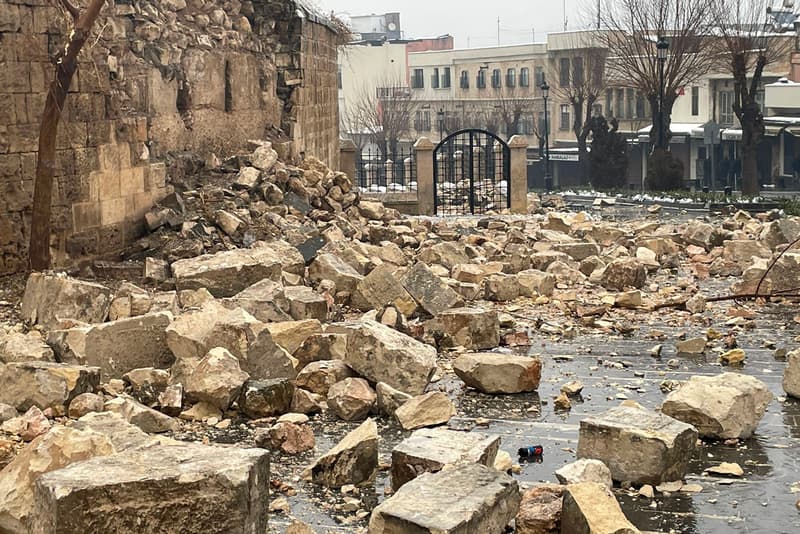 Gaziantep Castle Destroyed Turkey Syria Earthquake