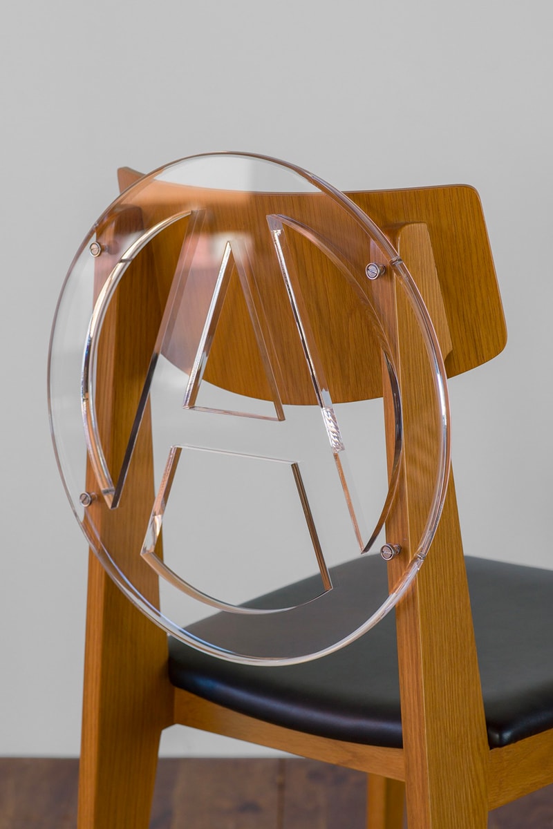 Undercover anarchy chair dover street market ginza transparent A leather wool metal leg release info date price
