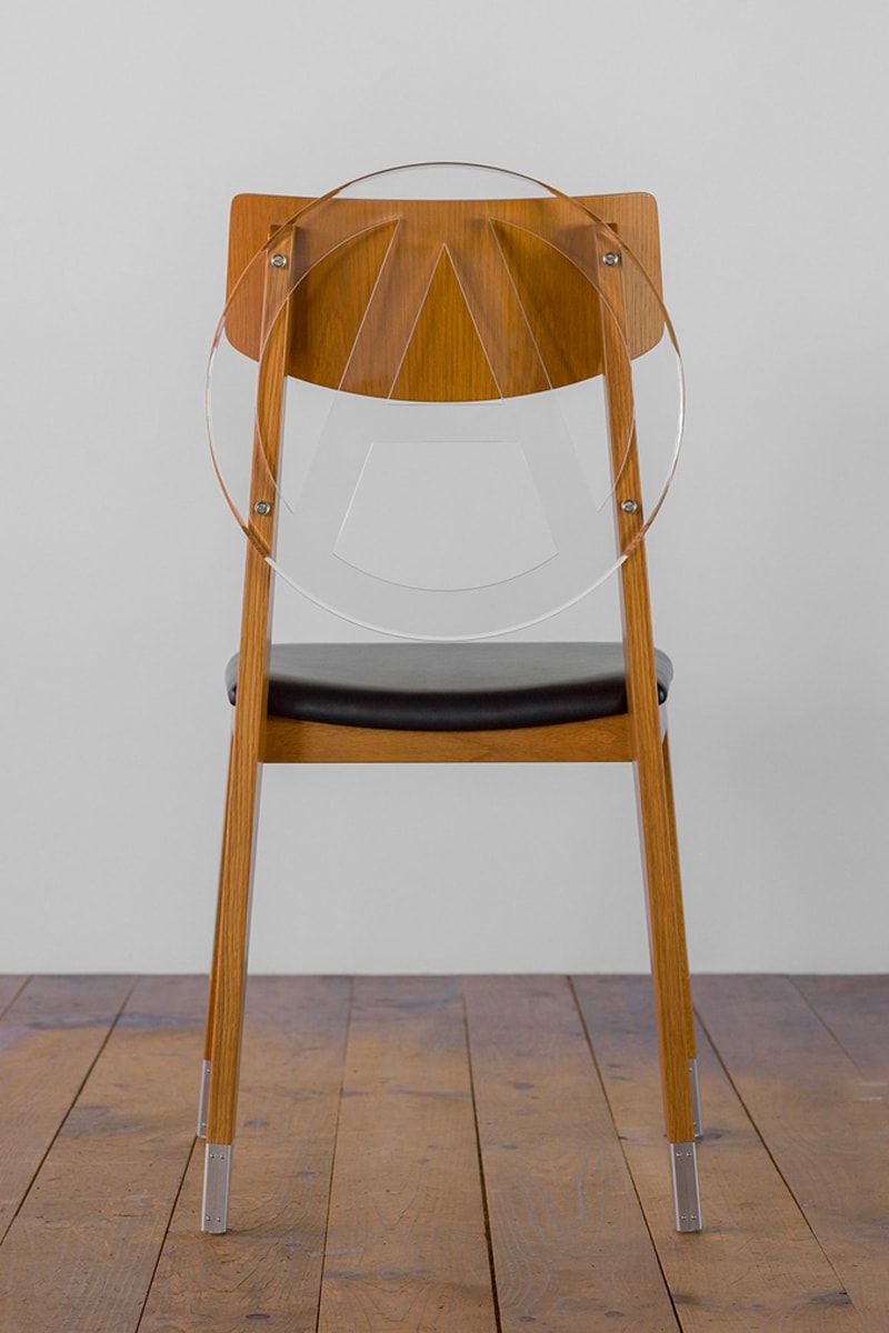 Undercover anarchy chair dover street market ginza transparent A leather wool metal leg release info date price