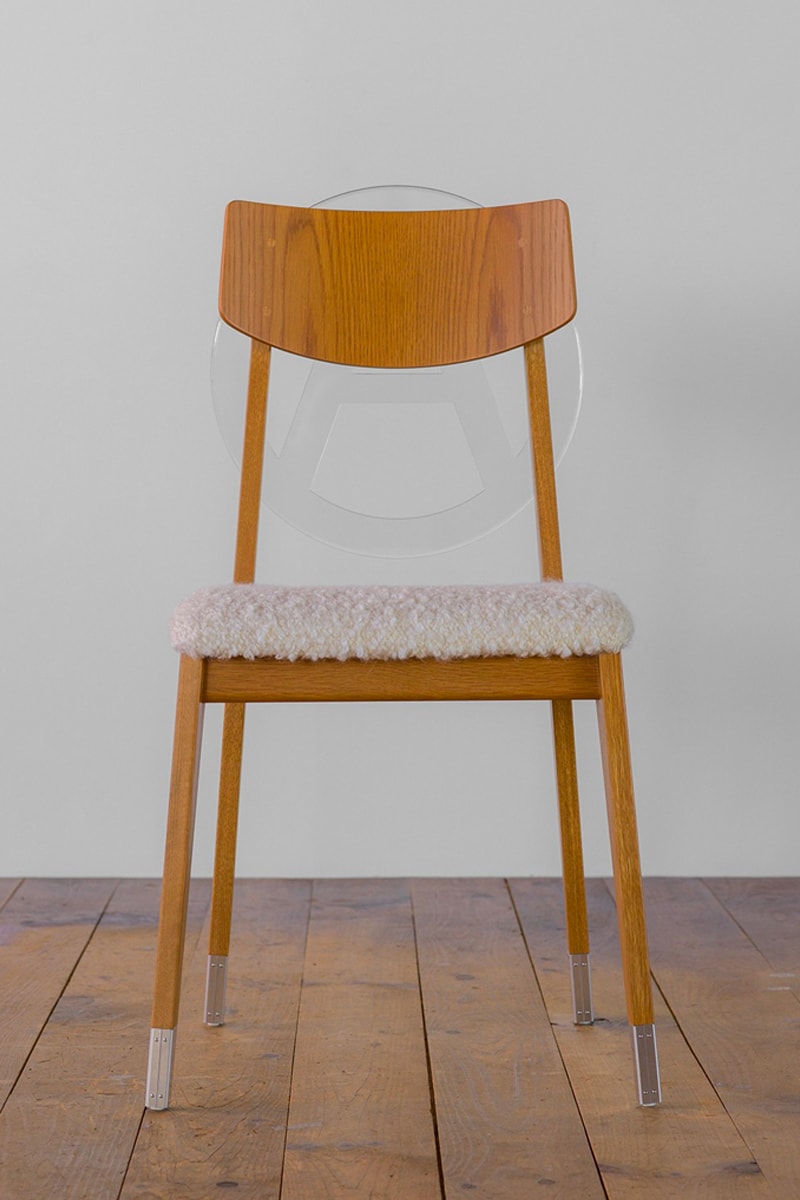 Undercover anarchy chair dover street market ginza transparent A leather wool metal leg release info date price