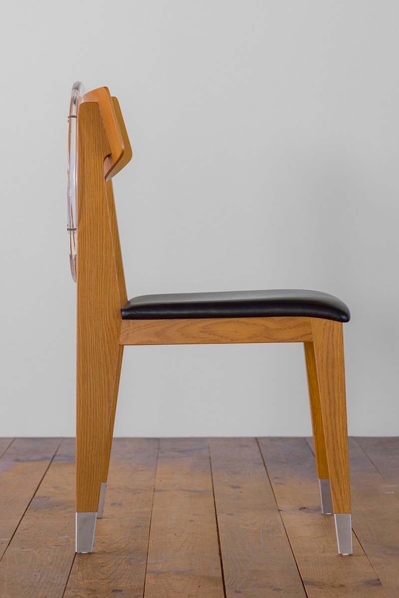 Undercover anarchy chair dover street market ginza transparent A leather wool metal leg release info date price
