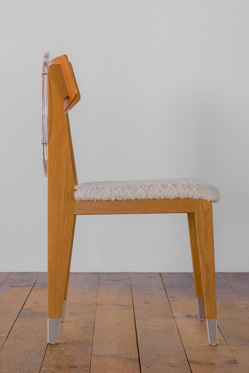 Undercover anarchy chair dover street market ginza transparent A leather wool metal leg release info date price