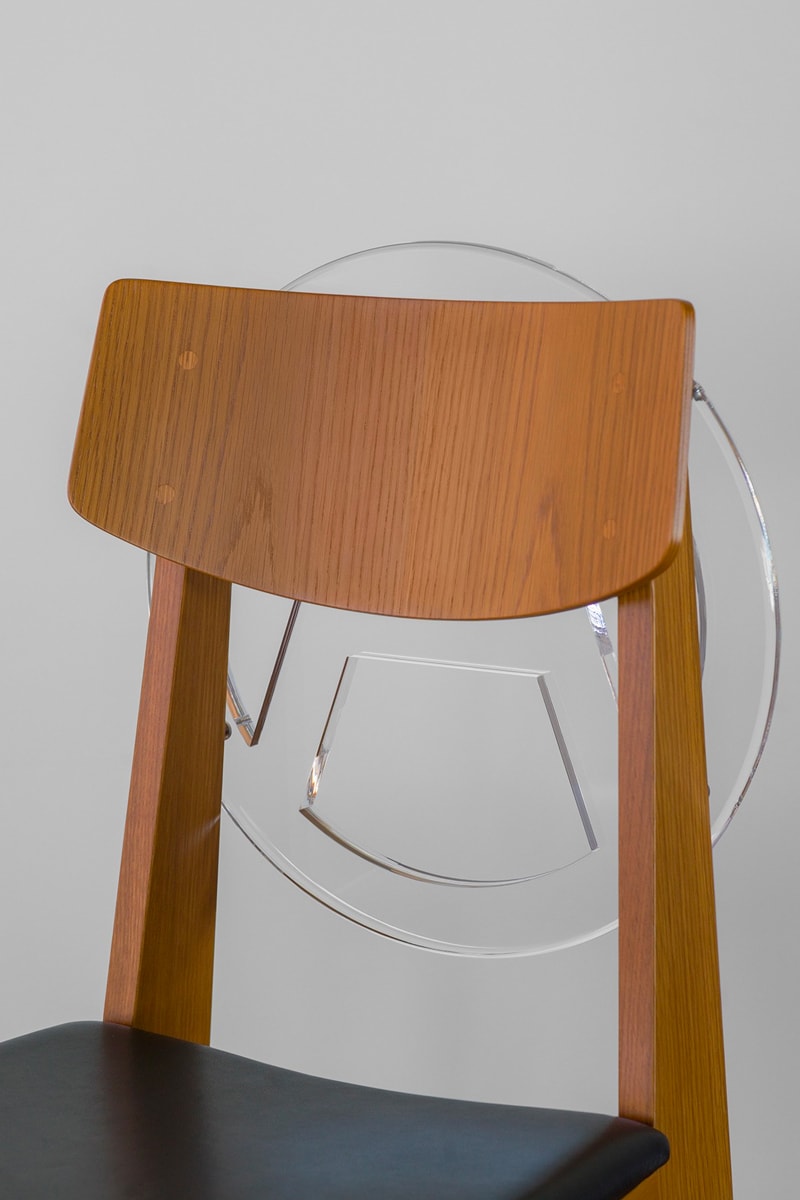 Undercover anarchy chair dover street market ginza transparent A leather wool metal leg release info date price