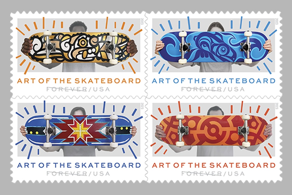 The U.S. Postal Service's Latest Stamps Celebrate the Art of the  Skateboard