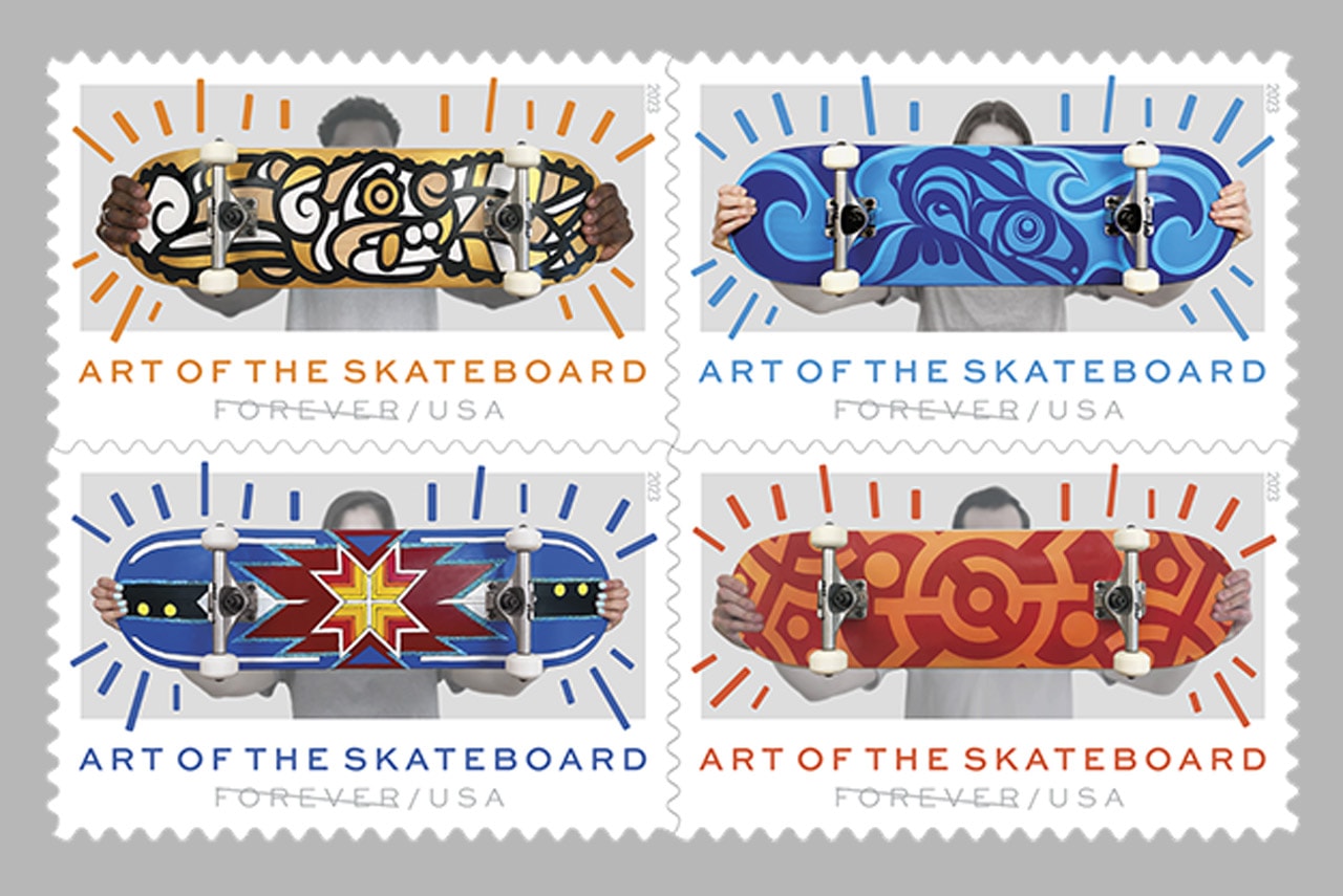 The U.S. Postal Service's Latest Stamps Celebrate the "Art of the Skateboard"