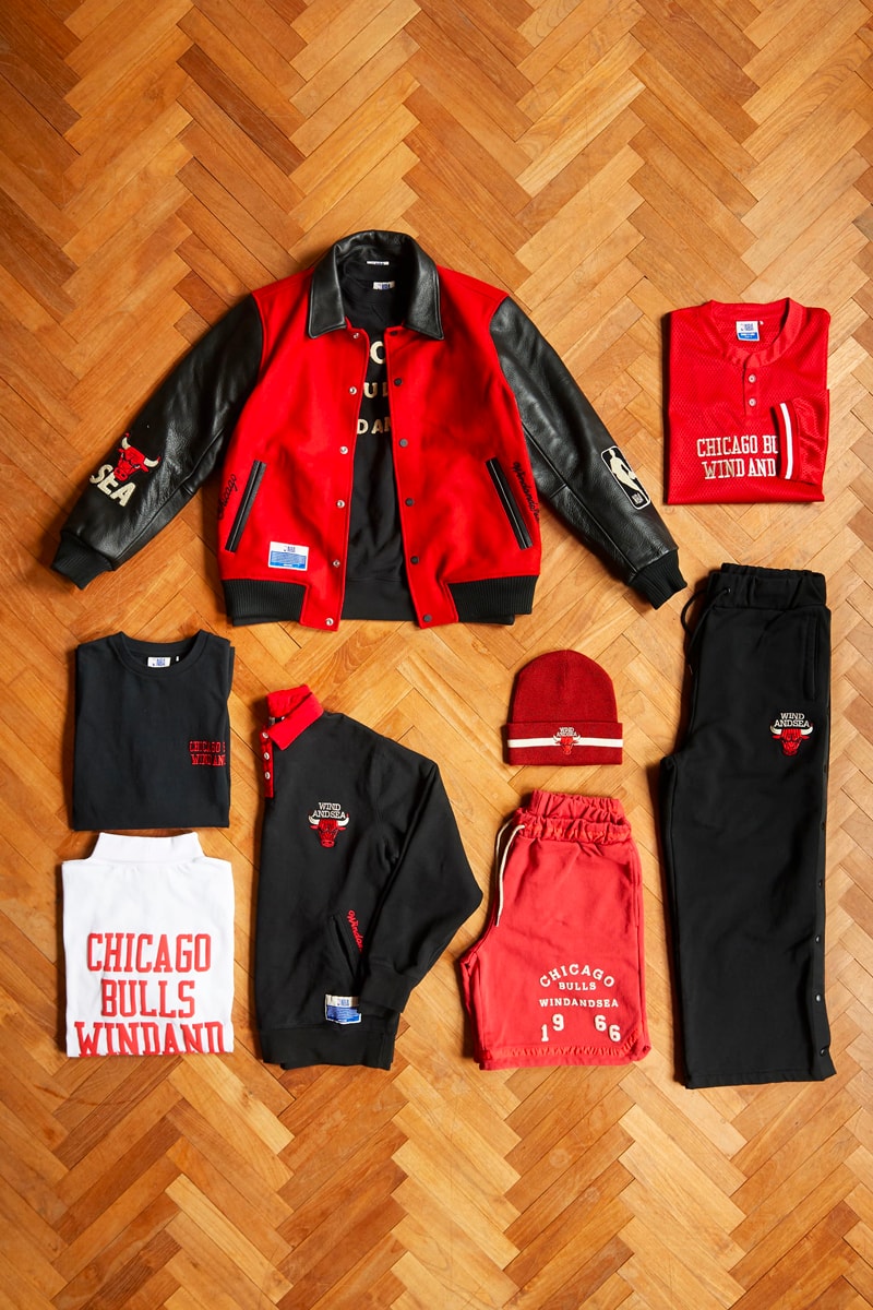 NBA WIND AND SEA collaboration 90s capsule collection celtics knicks bulls lakers blazers suns release info date prce 