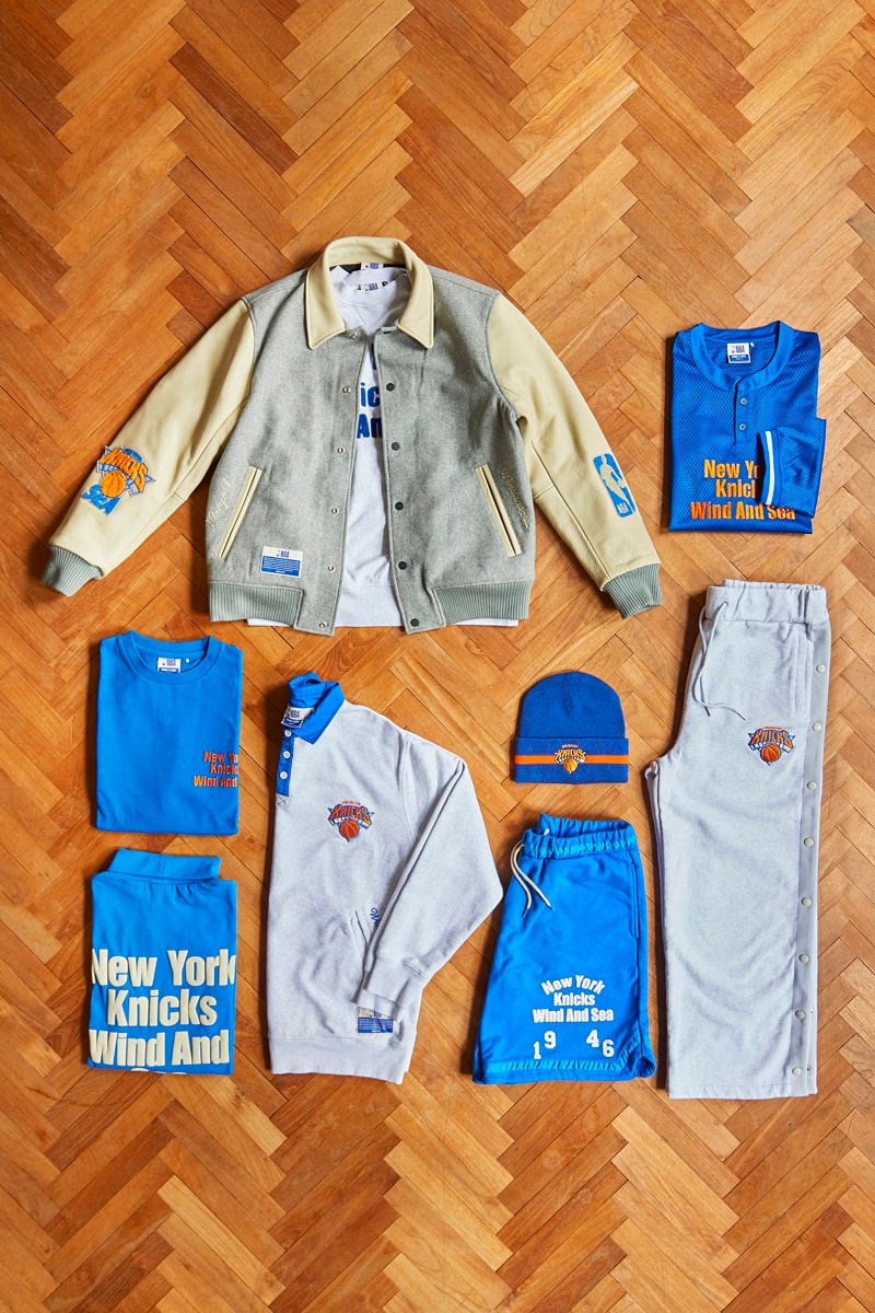NBA WIND AND SEA collaboration 90s capsule collection celtics knicks bulls lakers blazers suns release info date prce 