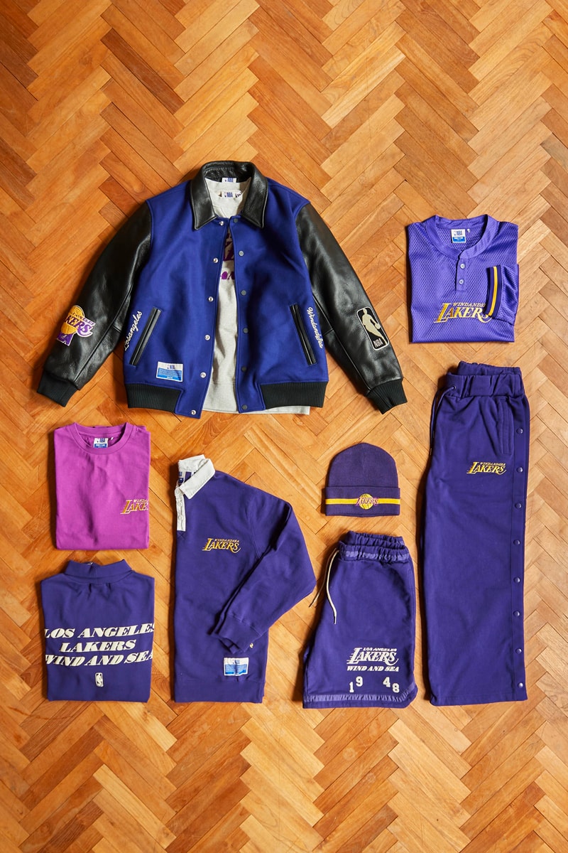 NBA WIND AND SEA collaboration 90s capsule collection celtics knicks bulls lakers blazers suns release info date prce 