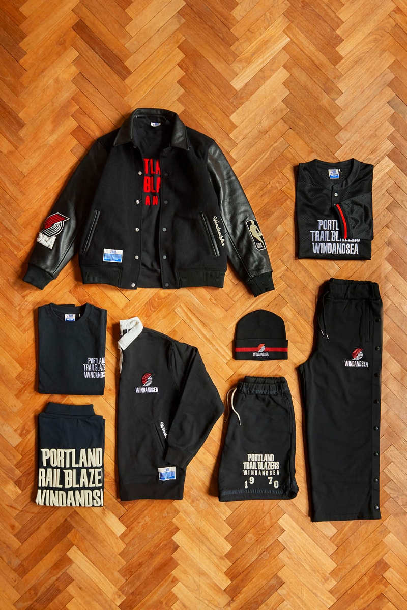 NBA WIND AND SEA collaboration 90s capsule collection celtics knicks bulls lakers blazers suns release info date prce 