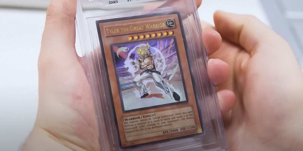 tyler yugioh card yu-gi-oh holographic Styledcards The most expensive YuGiOh card