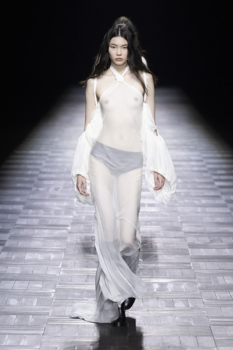 Ann Demeulemeester Fall Winter 2023 Paris Fashion Week fw23 pfw Ludovic de Saint Sernin debut collection runway show womenswear creative director menswear