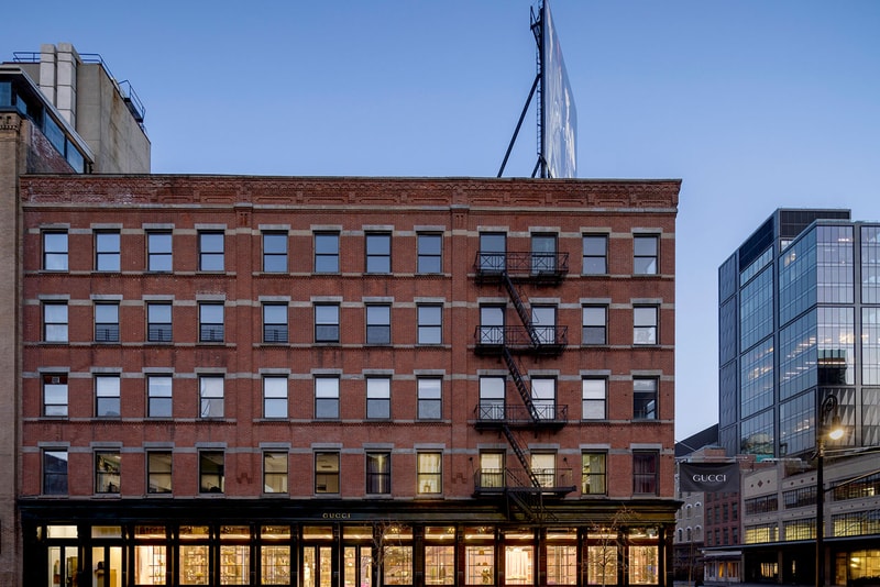 Gucci Two-Story Level Retail Location Store Boutique New York City Manhattan Announcement Meatpacking District Men's Women's Clothing Fragrances