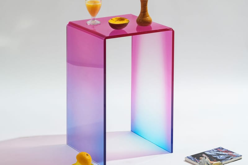 Lumière Bricoleur and TABLEAU Team Up for Multicolored ‘LUCID SIDE TABLES’