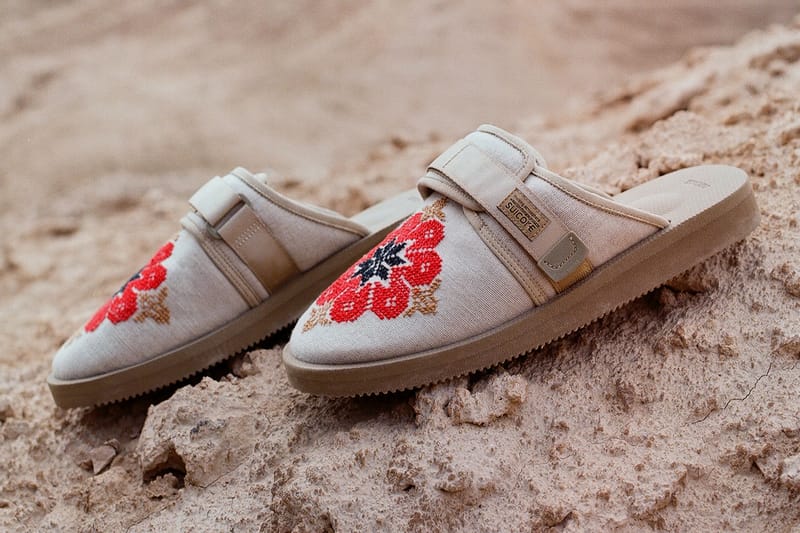 Palestinian Brand Adish Hand-Embroidered Suicoke ZAVO Closed-Toe Sandals for SS23