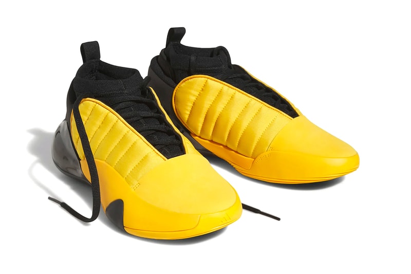 Official Look at the adidas Harden Vol. 7 "Crew Yellow" HQ3426 james harden nba basketball shoe philadelphia 76ers all star houston Crew Yellow/Core Black-Crew Yellow