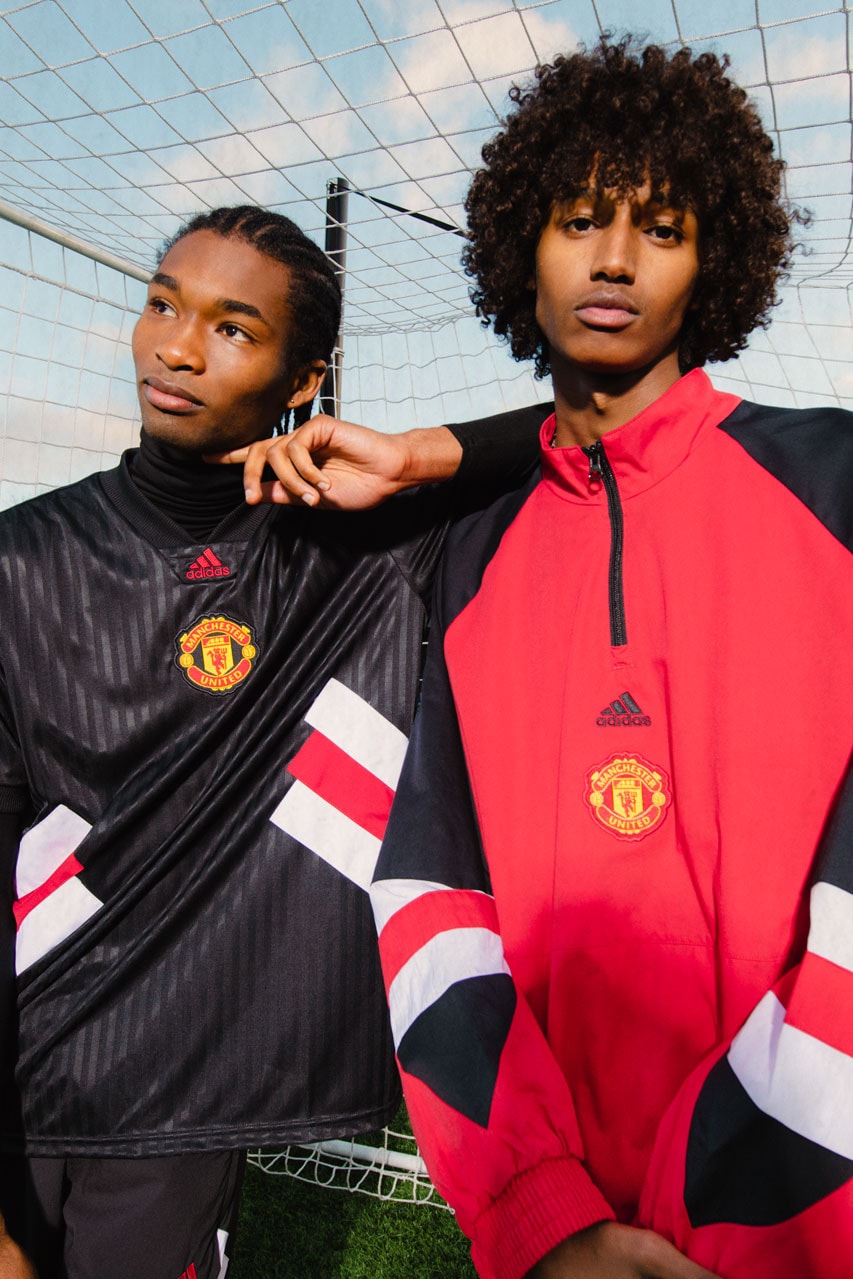 Adidas Manchester United Icon Jacket - Red/Black - Size S