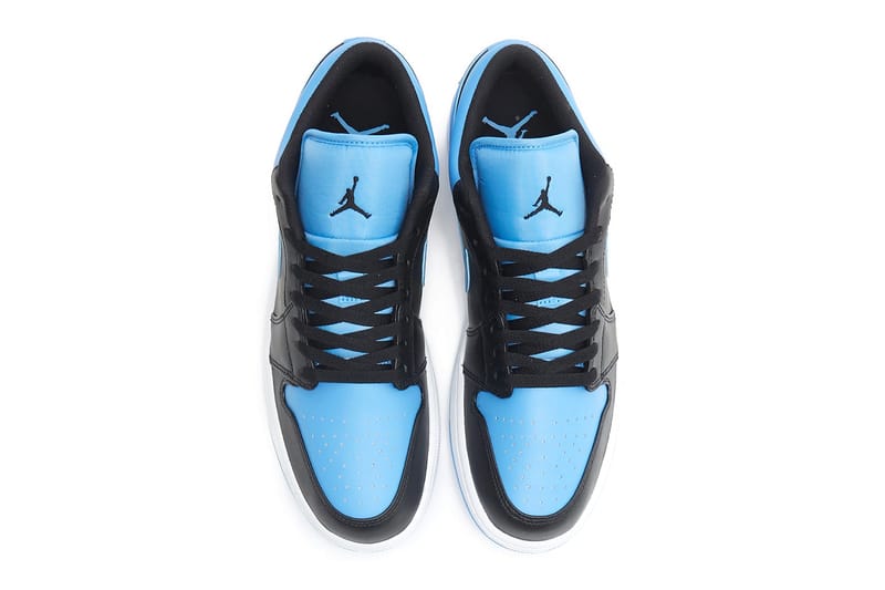 air jordan 1 low university blue black release date