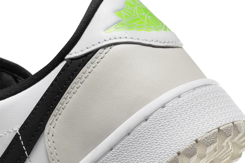 air jordan 1 low golf black white toe volt release info price store list