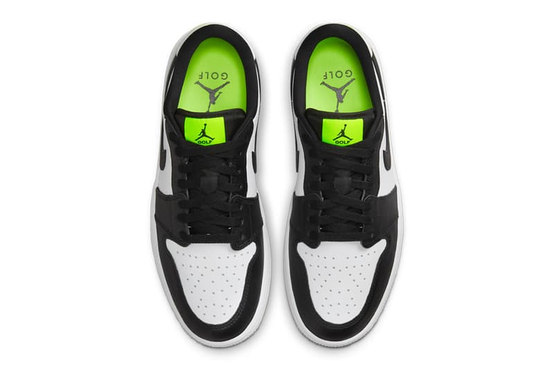 air jordan 1 low golf black white toe volt release info price store list