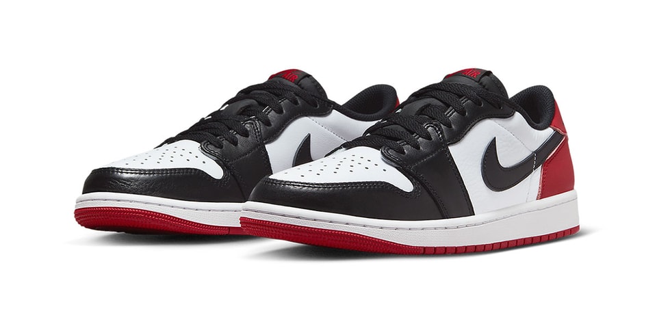 Official Images of the Air Jordan 1 Low OG "Black Toe"