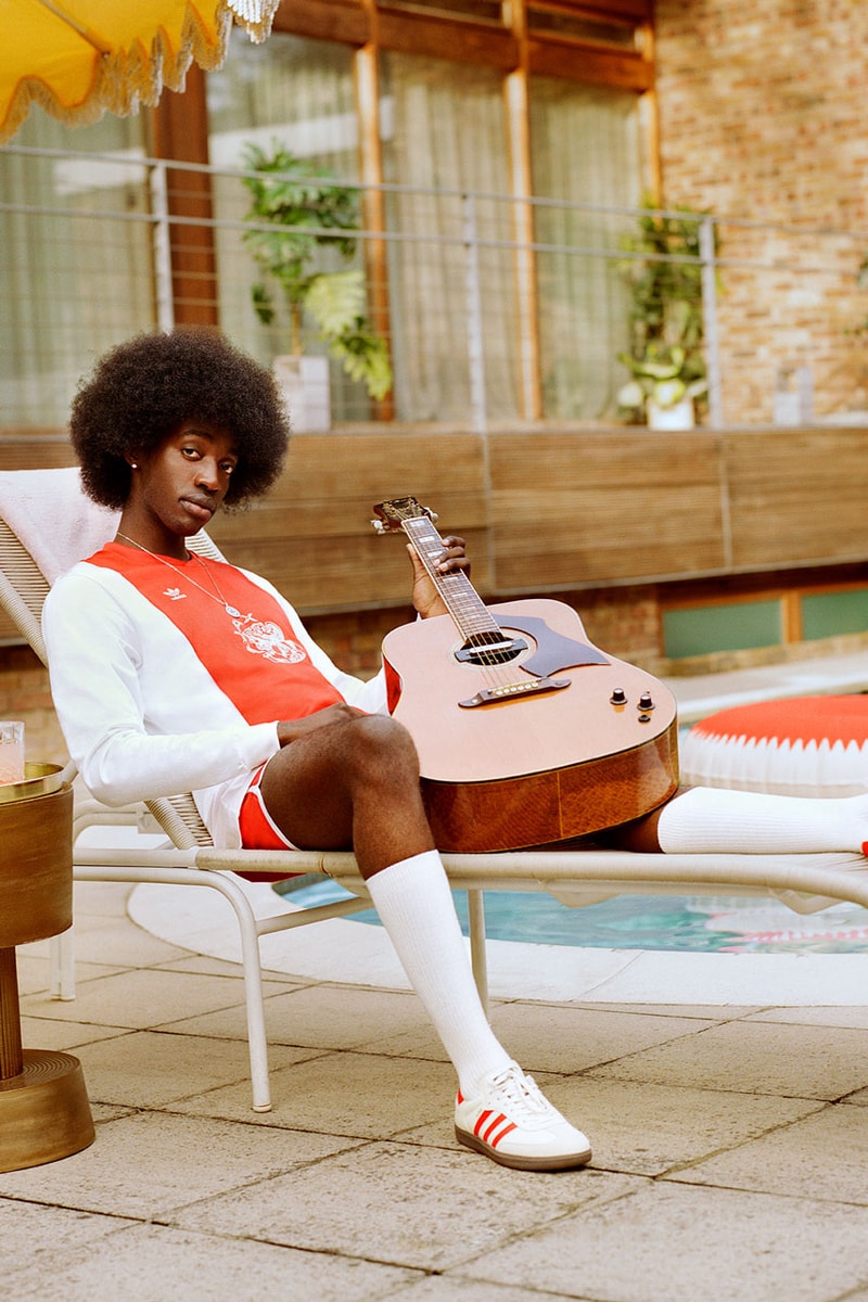 adidas Originals Ajax Football Club Clothing Collaboration Collection Campaign Footwear Samba Sneaker Three Stripe