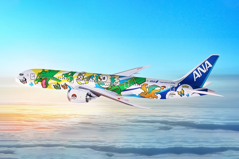 ANA pokemon Pikachu Jet NH Boeing 787-9 Collab flights Info haneda japan