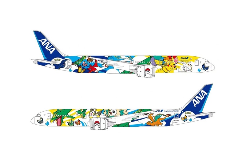 ANA pokemon Pikachu Jet NH Boeing 787-9 Collab flights Info haneda japan