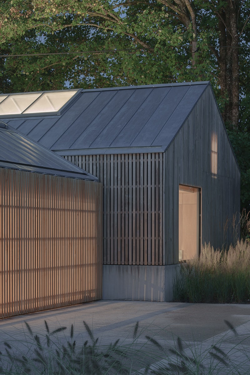 Bindloss Dawes Creates Elegant Timber Garage to House Classic Car Collection