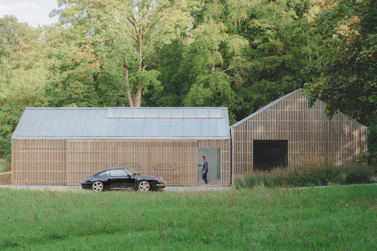 Bindloss Dawes Creates Elegant Timber Garage to House Classic Car Collection